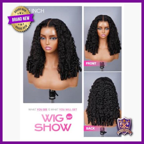 Human Hair Wig 20 Inch Glueless HD Lace Pre Cut Pre Plucked 180% Density main image 6